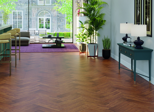 Bamboo Flooring - Coffee Strand Woven Engineered Click Parquet Matte 450mm x 96mm x11mm BB-CCLPQ)
