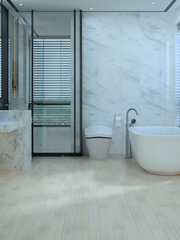 Load image into Gallery viewer, Bamboo Flooring - White Solid Strand Woven Matte Uniclic 915mm x 96mm x 10mm (BB-SWW)