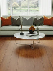 Load image into Gallery viewer, Sample of Bamboo Flooring - Coffee Solid Strand Woven Uniclic 1850mm x 135mm x 14mm (BB-SWCSS-M1)