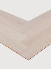 Load image into Gallery viewer, Bamboo Flooring - White Strand Woven Engineered Click Herringbone Parquet Matte 450mm x 96mm x11mm (BB-WCLPQ)