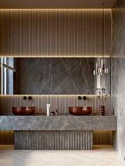 Load image into Gallery viewer, Bamboo Flooring - White Strand Woven Engineered Click Herringbone Parquet Matte 450mm x 96mm x11mm (BB-WCLPQ)