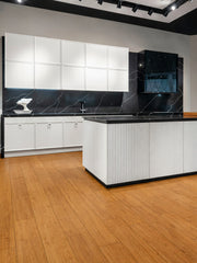 Load image into Gallery viewer, Bamboo Flooring - Champagne Solid Strand Woven Matte Uniclic Flooring 1850mm x 125mm x 14mm (BB-CHAX)