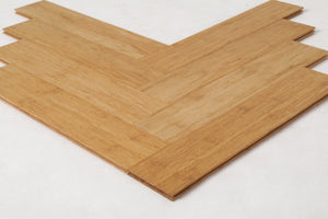 Bamboo Flooring - Natural Strand Woven Engineered Click Parquet Matte   450mm x 96mm x11mm (BB-NCLPQ)