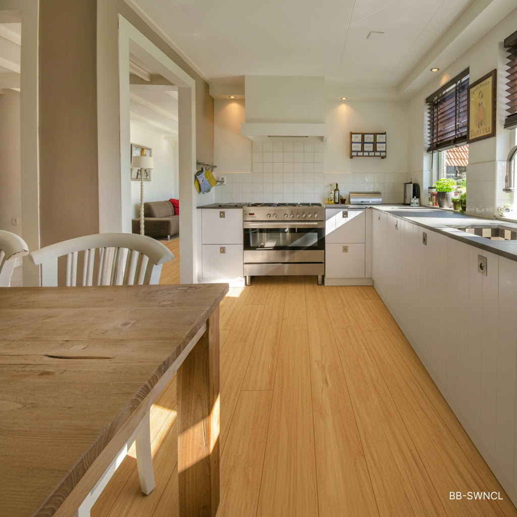 Bamboo Flooring - Natural Engineered Strand Woven Uniclic 1850mm x 190mm x 15mm (BB-SWNCL)